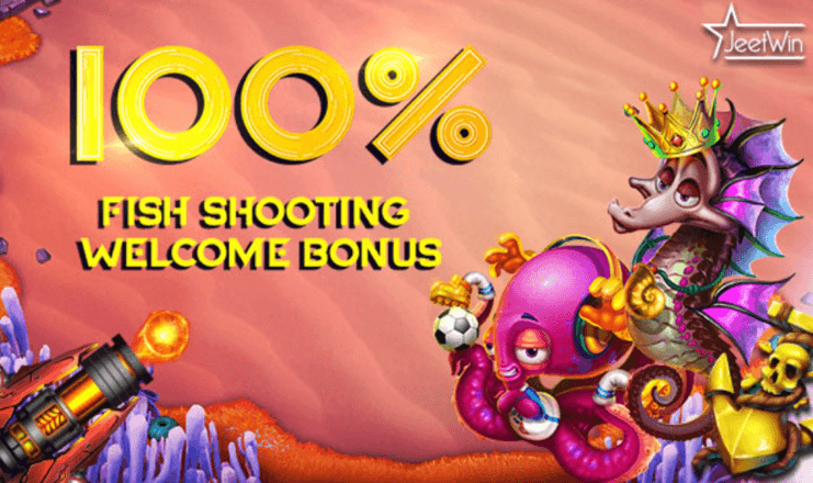 100% Fish Shooting Welcome Bonus